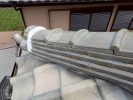 明石市　隅棟　施工中　熨斗瓦